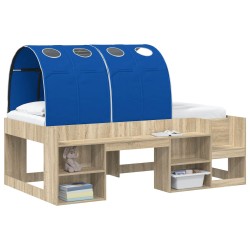 Tunnel de lit 2 pcs Bleu 211 x 67,5 x 2 cm Polyester 648344648344