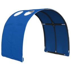 Tunnel de lit 2 pcs Bleu 211 x 67,5 x 2 cm Polyester 648344648344