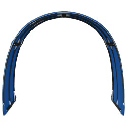 Tunnel de lit 2 pcs Bleu 211 x 67,5 x 2 cm Polyester 648344648344
