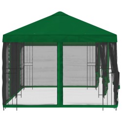 Gazebo avec murs latéraux 6 x 3 m Vert Polyester et Acier 190 648346648346