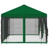 Gazebo avec murs latéraux 6 x 3 m Vert Polyester et Acier 190 648346648346