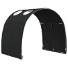 Tunnel de lit 2 pcs Noir 211 x 67,5 x 2 cm Polyester 648349648349