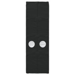 Tunnel de lit 2 pcs Noir 211 x 67,5 x 2 cm Polyester 648349648349