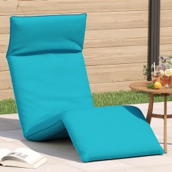 Transat pliant turquoise 175 x 54 x 8,5 cm tissu Oxford 648367648367