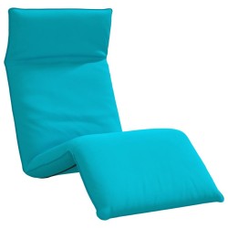 Transat pliant turquoise 175 x 54 x 8,5 cm tissu Oxford 648367648367