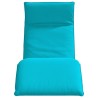 Transat pliant turquoise 175 x 54 x 8,5 cm tissu Oxford 648367648367