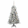 Sapin de Noël Artificiel à Branches Articulées Blanc 150 cm 648373648373