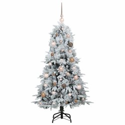 Sapin de Noël Artificiel à Branches Articulées Blanc 150 cm 648373648373