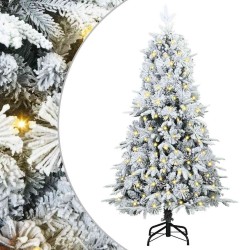 Sapin de Noël Artificiel à Branches Articulées Blanc 150 cm 648374648374