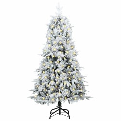 Sapin de Noël Artificiel à Branches Articulées Blanc 150 cm 648374648374