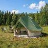 Tente Tipi avec toit Vert 250 x 250 cm Polyester et Acier 648378648378