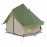 Tente Tipi avec toit Vert 250 x 250 cm Polyester et Acier 648378648378