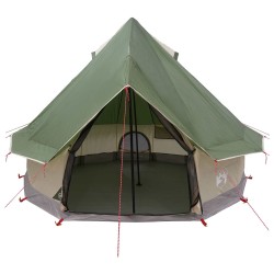 Tente Tipi avec toit Vert 250 x 250 cm Polyester et Acier 648378648378