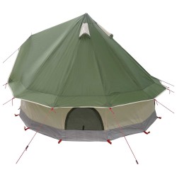 Tente Tipi avec toit Vert 250 x 250 cm Polyester et Acier 648378648378