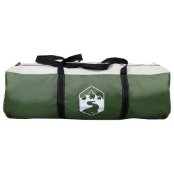 Tente Tipi avec toit Vert 250 x 250 cm Polyester et Acier 648378648378