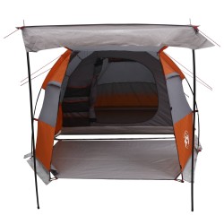 Tente tunnel Gris et orange 390 x 215 x 152 cm 648384648384