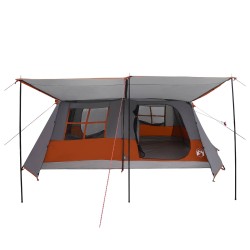 Tente tunnel Gris et orange 400 x 278 x 182 cm 648385648385