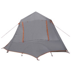 Tente tunnel Gris et orange 400 x 278 x 182 cm 648385648385
