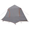 Tente tunnel Gris et orange 400 x 278 x 182 cm 648385648385