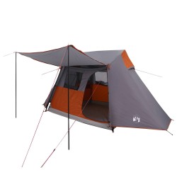 Tente tunnel Gris et orange 475 x 220 x 192 cm 648386648386