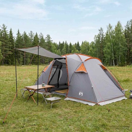 Tente tunnel Gris et orange 520 x 260 x 175 cm 648387648387