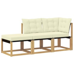 Unité de canapé sectionnel avec coussin 3 Pièce Blanc 648398648398