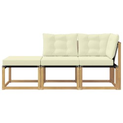 Unité de canapé sectionnel avec coussin 3 Pièce Blanc 648398648398