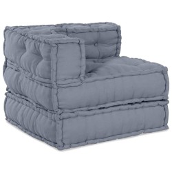 Unité de canapé modulaire 3 pcs Gris Tissu 648400648400