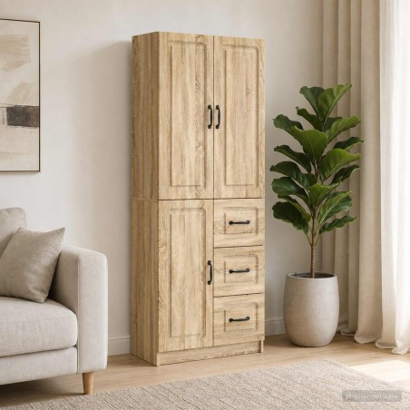 Ensemble de Meubles 2 pcs Chêne Sonoma Bois d'ingénierie 648406648406