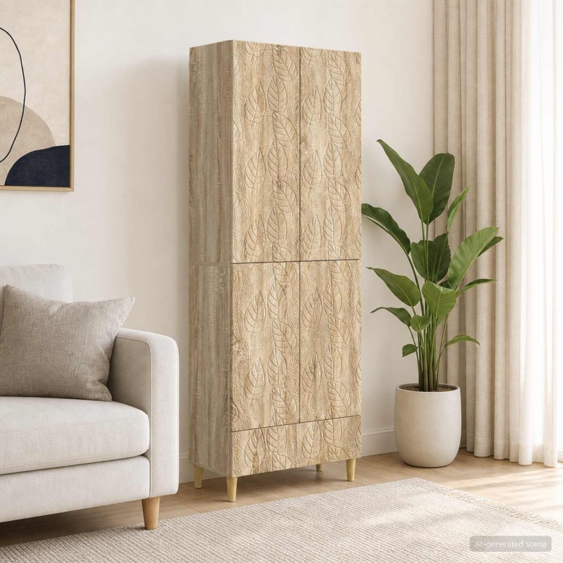 Ensemble de Meubles 2 pcs Chêne Sonoma Bois d'ingénierie 648407648407