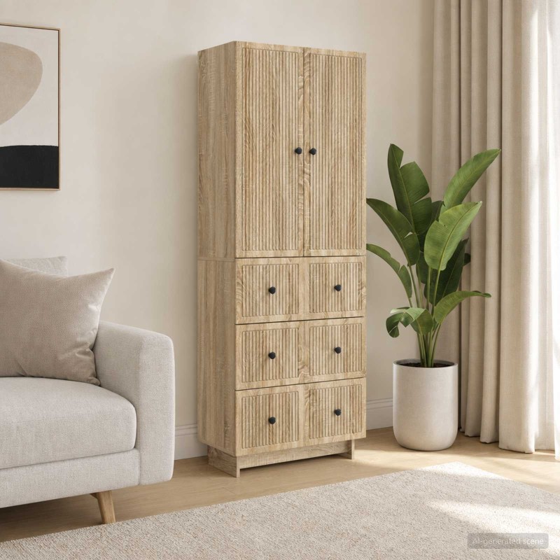 Ensemble de Meubles 2 pcs 66 x 34,5 x 90 cm Bois d'ingénierie 648408648408