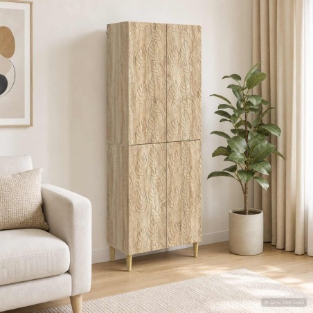 Ensemble de Meubles 2 pcs Chêne Sonoma Bois d'ingénierie 648409648409