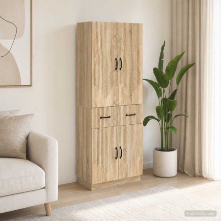 Ensemble de Meubles 2 pcs Chêne Sonoma Bois d'ingénierie 648410648410
