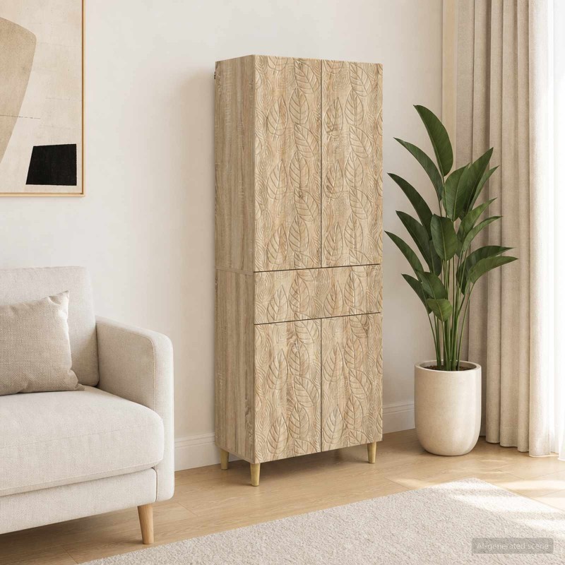Ensemble de Meubles 2 pcs Bois d'ingénierie 648411648411