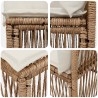 Ensemble de canapé de jardin 6 pcs Beige polyrotin 648413648413