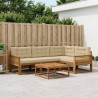 Ensemble de canapés d'extérieur 5 pcs Naturel et Beige 648423648423