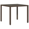 Ensemble de bistro de jardin 5 pcs coussins marron poly rotin 648429648429