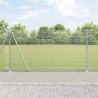 Clôture en fil soudé avec base en béton 50 x 1,2 m Argenté 648434648434