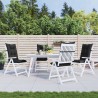 Ensemble de coussins de chaise à dossier haut 4 pcs 648439648439