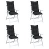 Ensemble de coussins de chaise à dossier haut 4 pcs 648439648439