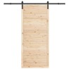 Porte coulissante Naturel 90 x 208 cm Bois de pin massif 648448648448