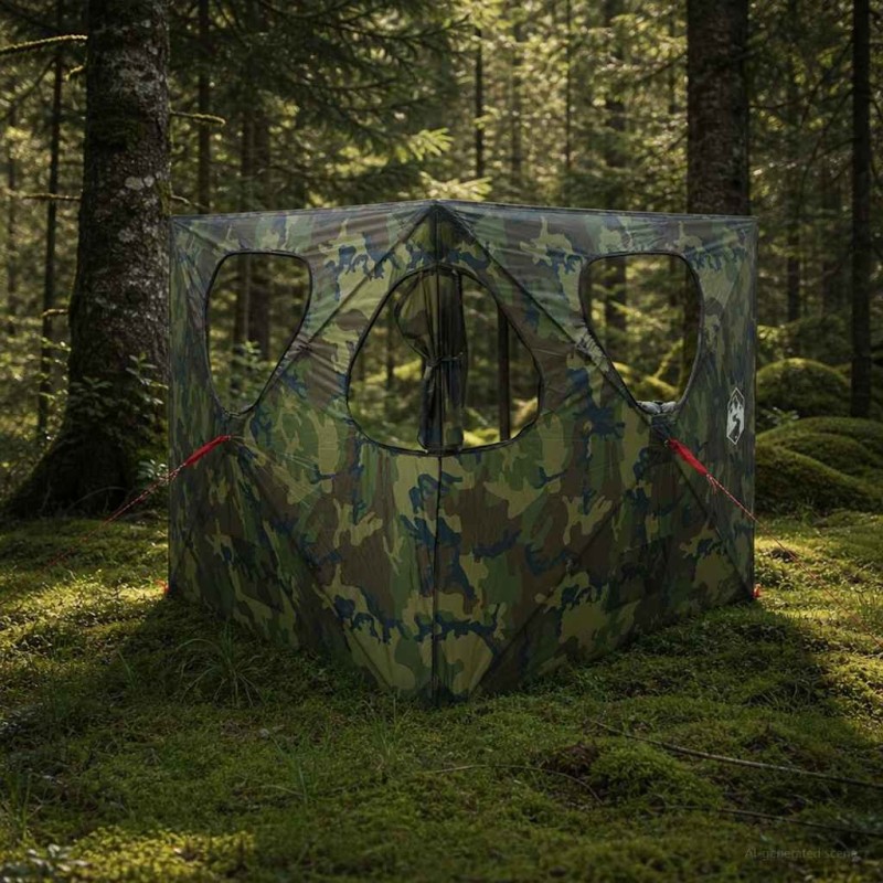 Tente de Chasse avec toit Camouflage 145 x 145 x 150 cm 648450648450