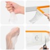 Tapis de protection avec bande adhésive 6 pcs 55 x 3300 cm HDPE 648461648461