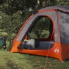 Tente en dôme avec housse imperméable amovible Gris et orange 648462648462