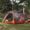 Tente en dôme avec housse imperméable amovible Gris et orange 648463648463