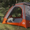 Tente en dôme avec housse imperméable amovible Gris et orange 648463648463
