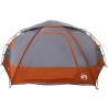 Tente en dôme avec housse imperméable amovible Gris et orange 648463648463