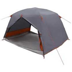 Tente de randonnée Gris et orange 2 personnes 648466648466
