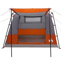 Tente de fête Gris et orange 10 personnes 648474648474