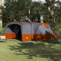 Tente familiale 12 personnes Gris et orange 760 x 645 x 230 cm 648475648475